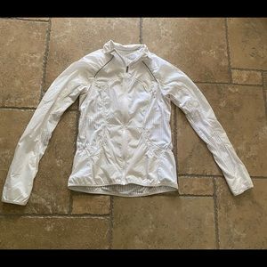 Lululemon Jacket with Mesh Detail Size 6 White